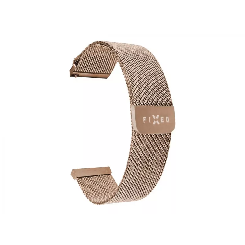 Laikrodžio apyrankė FIXED Mesh Strap Fixed 18 mm Nerūdijančio plieno Auksinė Greitas atsegimas