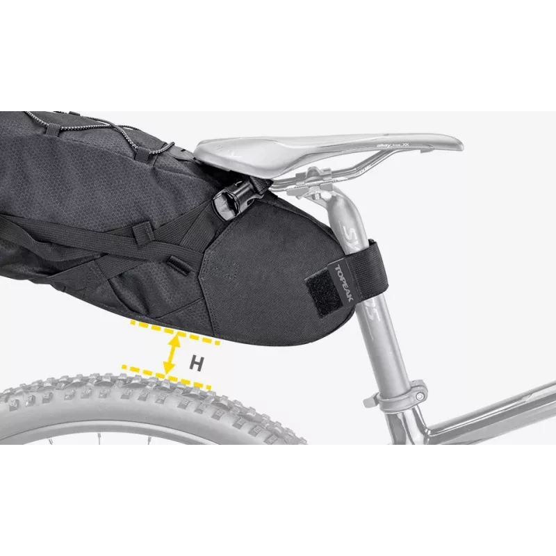 Dviračio krepšys Topeak BackLoader 15 L Nailonas Polietilenas Juoda
