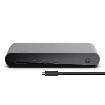Docking stotelė Belkin Thunderbolt 4 Dock Pro juoda, laidinė, 90W galios tiekimas