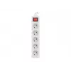Prailginimo laidas Lanberg PS1-05E-0300-W 3m 5 kištukinių lizdų vidaus/lauko naudojimui baltas