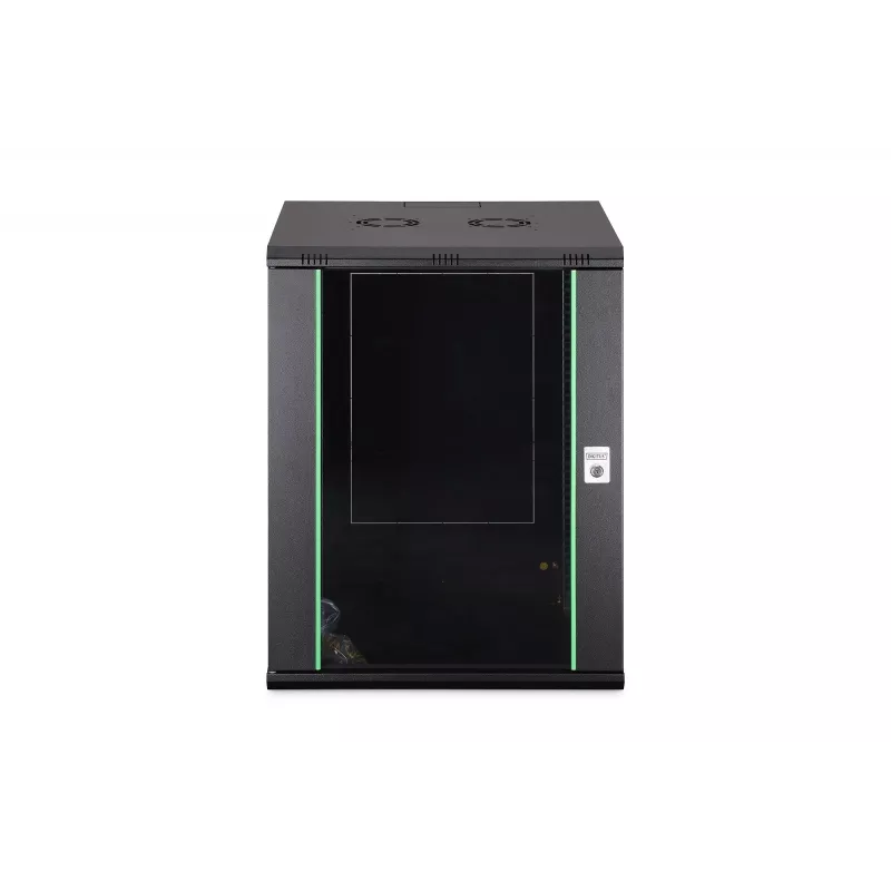 Sieninis 19 inch tinklo spintas DN-37115, 16U, 600x600x785 mm, juodas