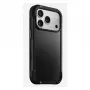 Dėklas telefonui Nomad Rugged Leather Case, skirtas Apple iPhone 17 Pro, oda/TPU/PC/aliuminis, tinka 16 cm (6,3 colio) ekranams, juodos spalvos