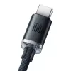 Baseus Crystal Shine laidas USB į USB-C, 100W, 2m (juodas)