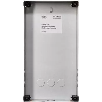 Siedle GU CL 04-0 – Montavimo dėžutė – juoda – nerūdijantis plienas – Siedle – cinkuotas plienas – 154 mm – 65 mm (210007734-00)