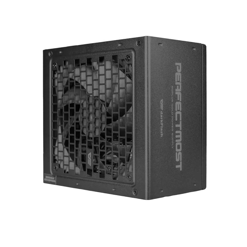 Maitinimo blokas DarkFlash PMT1250 juodas – ATX stalinio kompiuterio PSU, 1250W, pinti laidai