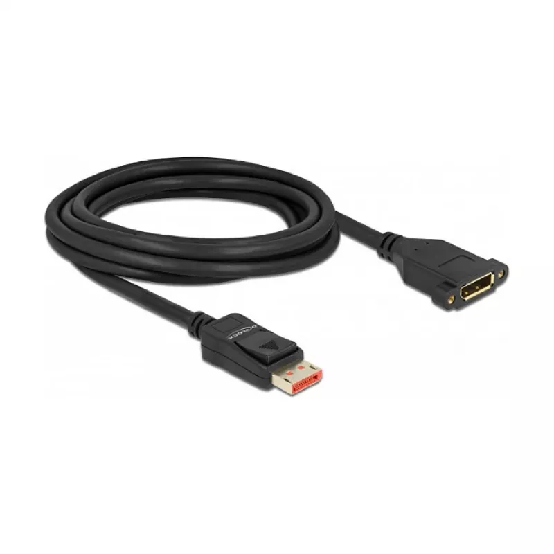 DeLOCK 87098 DisplayPort ilginimo kabelis montavimui į skydą 8K 60 Hz 3 m