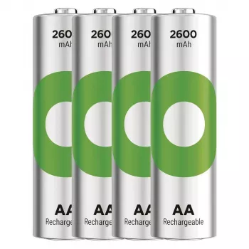 Baterijos R6/AA NI-MH 2600 mAh lizdinėje pakuotėje 4 vnt.
