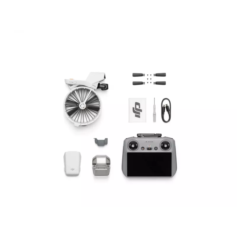 Dronas DJI Flip 4 su 48 MP kamera, 4K (3840x2160), 3110 mAh baterija, 16 m/s, 14 000 m nuotolis, 4 rotoriai, 0,249 kg, Juoda/Balta