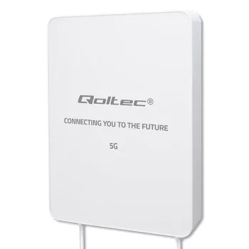 Kryptinė lauko 5G LTE antena QOLTEC 16 dBi SMA 3300–3800 MHz 3 m vandeniui atspari