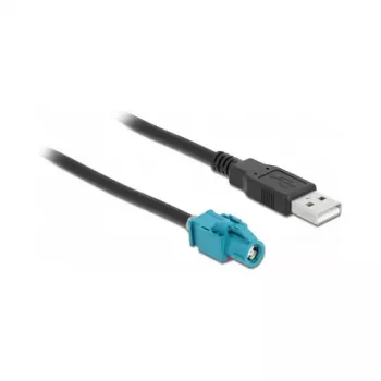 HSD Z laidas Female į USB 2.0 Type-A Male 1m DeLOCK