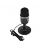 BLOW studijinis mikrofonas su LED stovu – laidinis USB 2.0, 20–16000 Hz, jautrumas -50 dB, 237 g