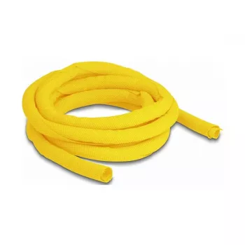 DeLOCK Woven Sleeve savaime užsidaranti karščiui atspari 2 m x 10 mm geltona