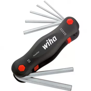 Wiha PocketStar 351 PG7 sulankstomas daugiafunkcis šešiakampių raktų rinkinys, 7 vnt.