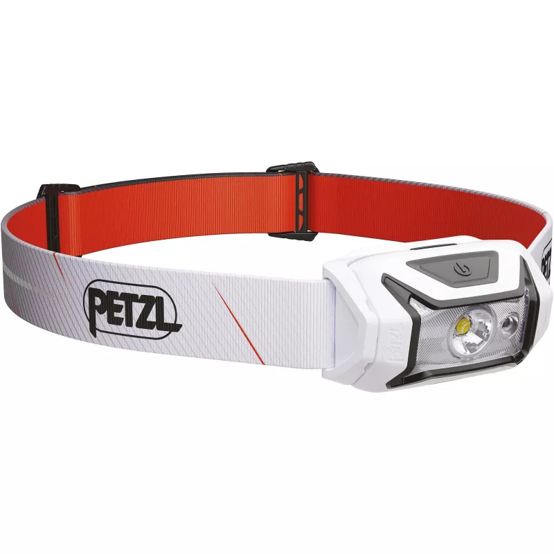 Priekinė lemputė Petzl TIKKA CORE 450 lm balta – Įkraunamas priekinis žibintas, kompaktiškas apšvietimas be rankų