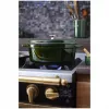 Staub La Cocotte 33 cm ovali ketaus puodas su emaliu, baziliko žalia