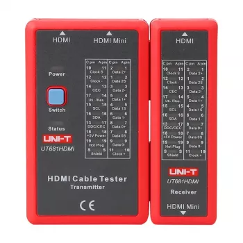 HDMI kabelių testeris UNI-T UT681HDMI – HDMI laidų vientisumo ir sujungimų tikrinimas