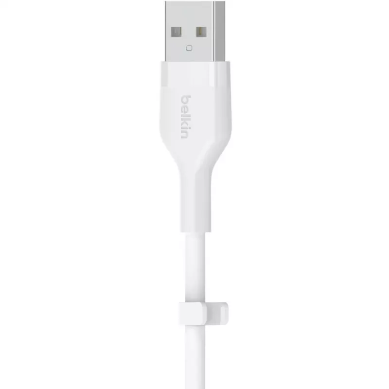 Laidas Belkin Cbl Scicone USB-A LTG 2M balta USB A USB C Lightning