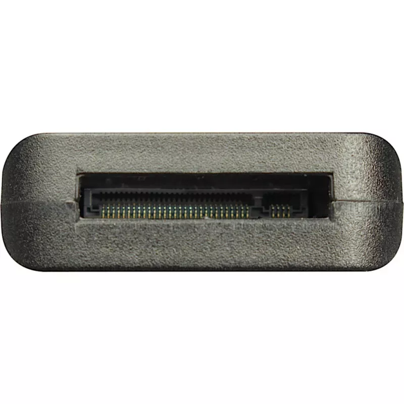 INTER-TECH adapteris M.2 į USB Type-C K-1696-P2, moteriška M.2, vyriškas USB-C, 5V, 37×54×12 mm, juodas