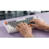 Gaming klaviatūra Savio ASTRAL WHITE JADE 3 COLOURS USB QWERTY US International