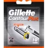 Gillette ContourPlus atsarginiai skustuvų peiliukai, 10 vnt.
