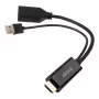 HDMI į DisplayPort adapterio kabelis Akasa AK-CBHD24-25BK