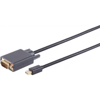 Kabelis DisplayPort į VGA ShiverPeaks 1 m Mini DisplayPort 1.2 → VGA, juodas