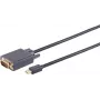 Kabelis DisplayPort į VGA ShiverPeaks 1 m Mini DisplayPort 1.2 → VGA, juodas