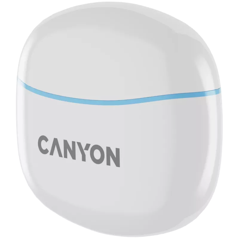 Ausinės Canyon TWS-5 CNS-TWS5BL – Tikrai belaidės – Bluetooth 5.3 – Į ausis – USB-C įkrovimo dėklas – Lietimo valdymas – Iki 38 h veikimo – Juodos