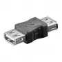 Microconnect USBAFAF adapteris USB A lizdas-lizdas juodas