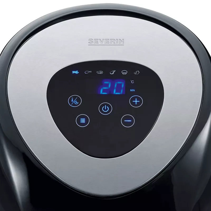 Severin 2430 Karšto oro gruzdintuvė 3.2 l 1500 W Juoda, Nerūdijantis plienas