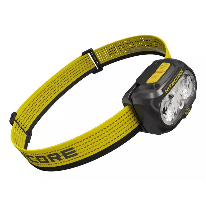 Nitecore UT27 MCT juodas, geltonas galvos žibintuvėlis LED