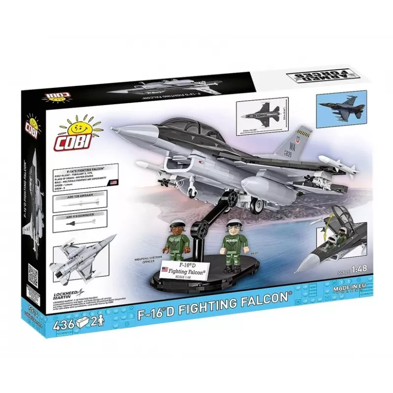 Konstruktorius Cobi F-16D Fighting Falcon, 436 detalių