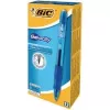 Tušinukas BIC 829158 – užspaudžiamas, mėlynas rašalas, permatomas korpusas, 12 vnt. pakuotė