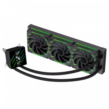 Gamemax HAILSTORM 360 LCD | 360 mm skysčio aušintuvas procesoriui | Juodas