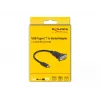 DeLOCK adapteris USB Type-C į RS-232 D-Sub 9 kištukas 0,25 m