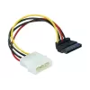 Maitinimo laidas SATA HDD 4pin kištukas kampuotas DeLOCK 60101