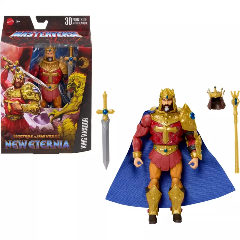 Veiksmo figūrėlė MATTEL Masterverse King Randor JBP79 – kolekcinė judama figūrėlė