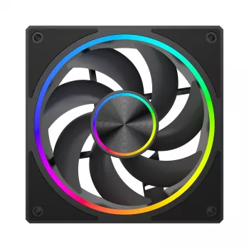 Aušinimo ventiliatorius MODECOM VOLCANO LOOP 120 ARGB, 120 mm, PWM, 400–1400 RPM, Juodas