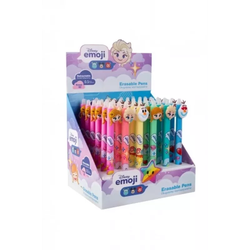 Įtraukiamas trinamas rašiklis Colorino Disney Emoji Frozen