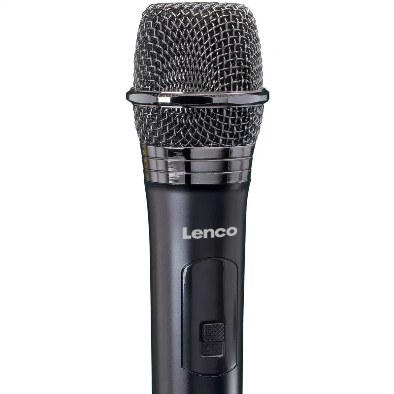 Belaidis sceninis mikrofonų rinkinys Lenco MCW-020BK