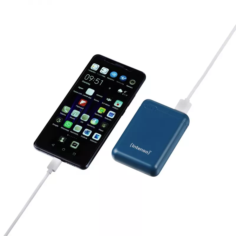 Intenso XS10000 LiPo 10000 mAh išorinė baterija – Petrol spalva