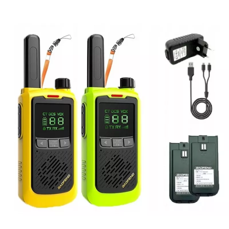 Nešiojama racija Baofeng BF-T17 žalia – 16 kanalų, 5 W, 400–470 MHz, 1500 mAh baterija