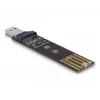 DeLOCK Combo keitiklis M.2 NVMe PCIe arba SATA SSD į USB 3.2 Gen 2 juodas