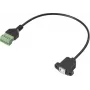 Renkforce USB 2.0 adapterio laidas [1x 2.0 B lizdas - 1x spaustuvinė jungtis] RF-6443972 30 cm