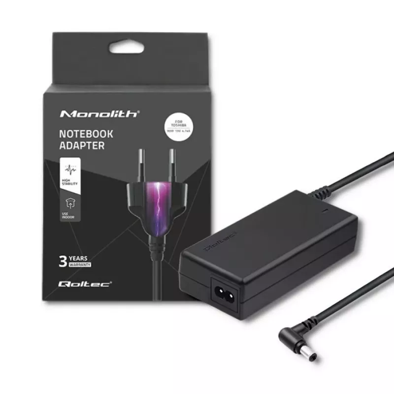 Qoltec 50090 90W maitinimo adapteris/inverteris vidaus patalpoms Juodas