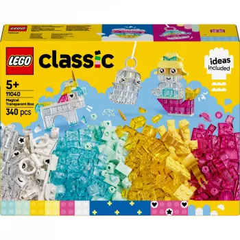 LEGO CLASSIC 11040 Stebuklinga skaidrių kaladėlių dėžutė