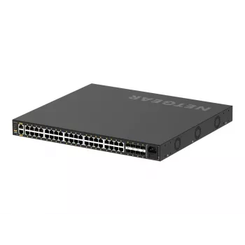 NETGEAR GSM4248P-100EUS tinklo jungiklis valdomas L2/L3/L4 Gigabit Ethernet (10/100/1000) Power over Ethernet (PoE) juodas