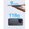 PowerBank 5000mAh 20W belaidis įkrovimas MagSafe titano spalvos