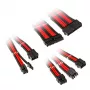 Pintas kabelių ilginimo rinkinys Kolink Core Adept – 20+4pin, 8pin, 4+4pin, 3×6+2pin; ilgiai 300–350 mm; PET apvalkalas; variniai laidininkai