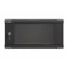 Sieninis montažinis stovas LANBERG WF03-5304-10B 19 colių 4U juodas, stiklinės durys